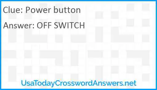 Power button Answer