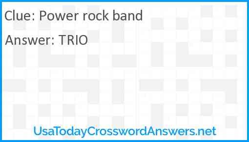 Power rock band Answer