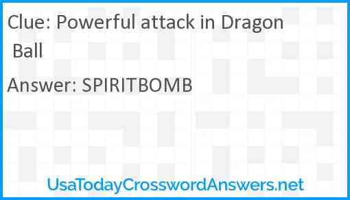 Powerful attack in Dragon Ball Answer