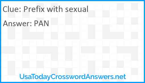 Prefix with sexual Answer