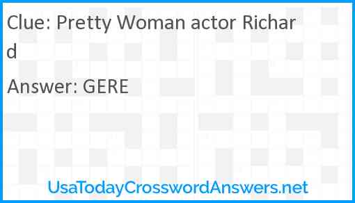 Pretty Woman actor Richard Answer