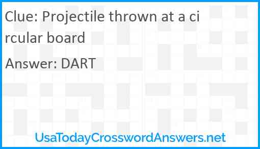 Projectile thrown at a circular board Answer