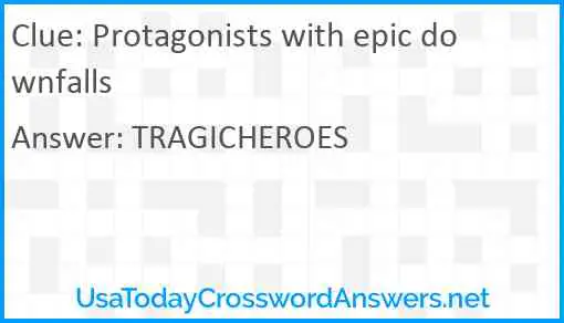 Protagonists with epic downfalls Answer