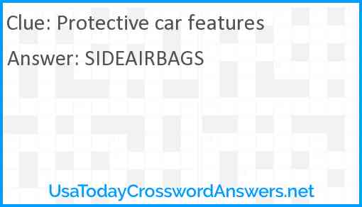 Protective car features Answer