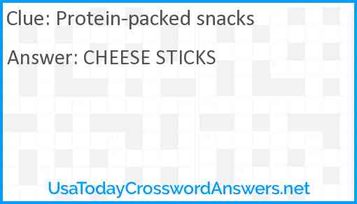 Protein-packed snacks Answer