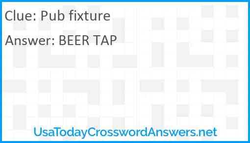 Pub fixture Answer