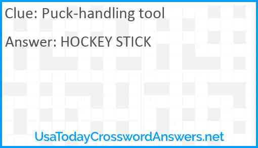 Puck-handling tool Answer