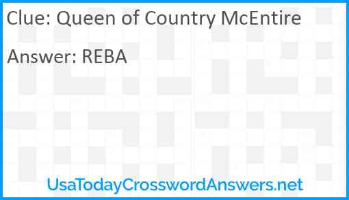 Queen of Country McEntire Answer