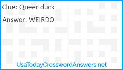 Queer duck Answer
