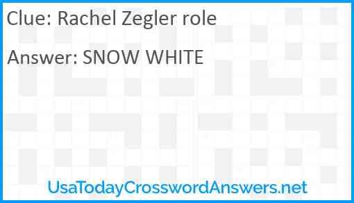 Rachel Zegler role Answer