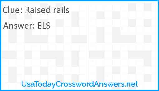 Raised rails Answer
