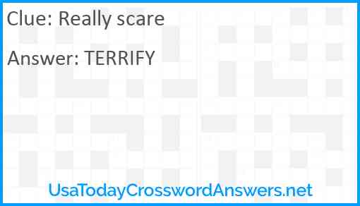Really scare Answer