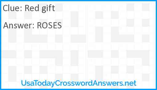 Red gift Answer