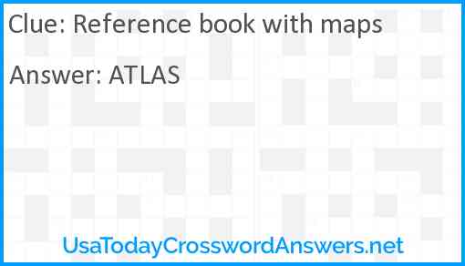 Reference book with maps Answer