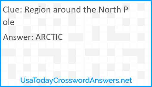Region around the North Pole Answer