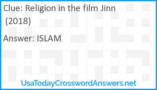 Religion in the film Jinn (2018) Answer