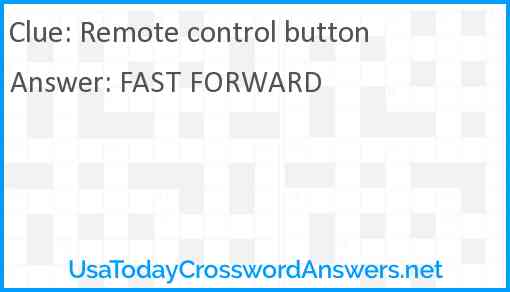 Remote control button Answer