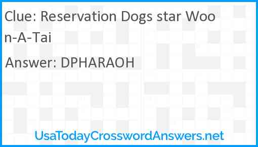 Reservation Dogs star Woon-A-Tai Answer