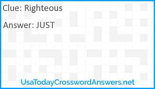Righteous Answer