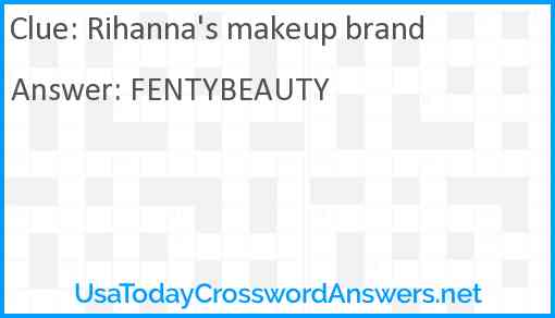 Rihanna's makeup brand Answer