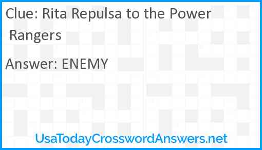 Rita Repulsa to the Power Rangers Answer