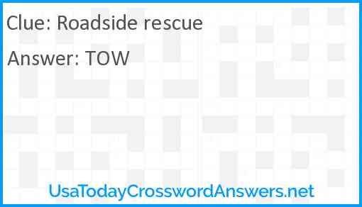 Roadside rescue Answer