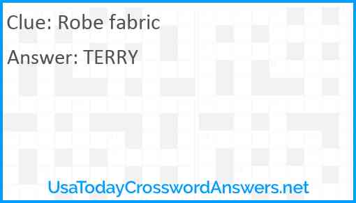 Robe fabric Answer