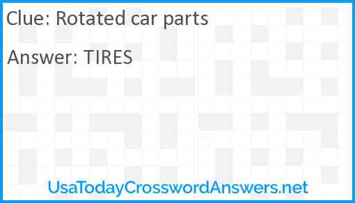 Rotated car parts Answer