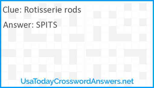 Rotisserie rods Answer