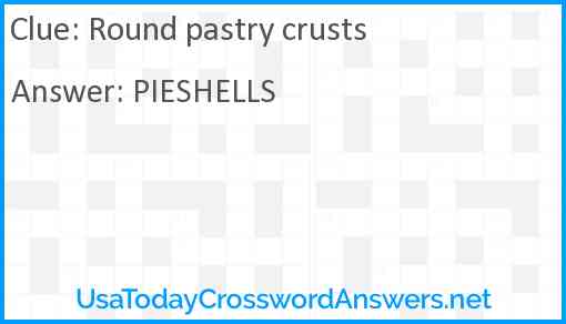 Round pastry crusts Answer