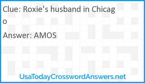 Roxie's husband in Chicago Answer