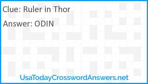 Ruler in Thor Answer