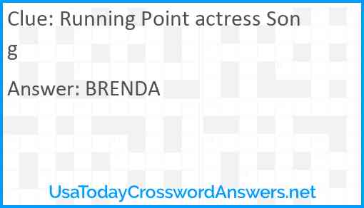 Running Point actress Song Answer