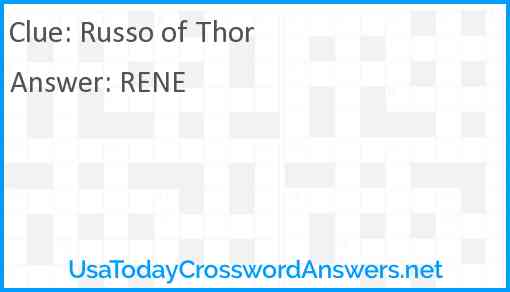 Russo of Thor Answer