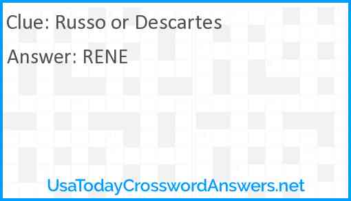 Russo or Descartes Answer
