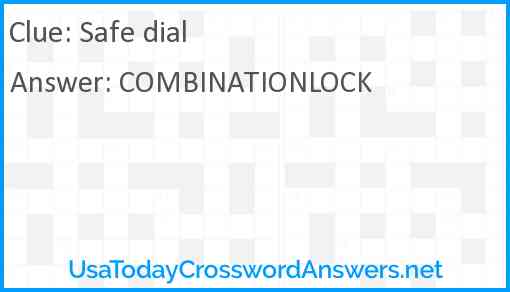 Safe dial Answer