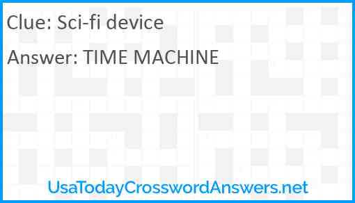 Sci-fi device Answer