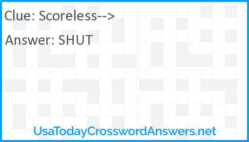 Scoreless--> Answer