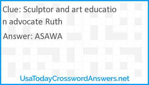 Sculptor and art education advocate Ruth Answer