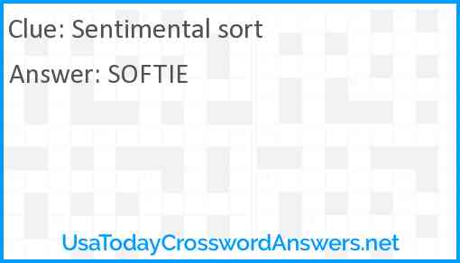 Sentimental sort Answer