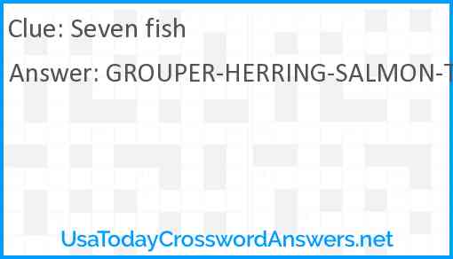 Seven fish Answer