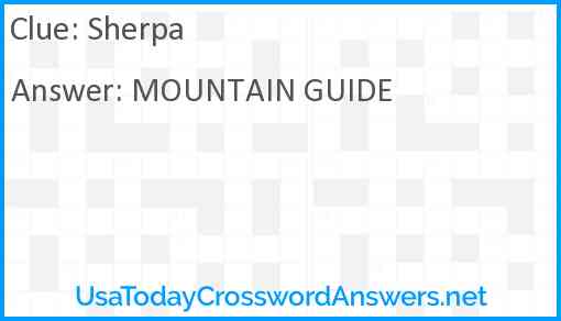 Sherpa Answer