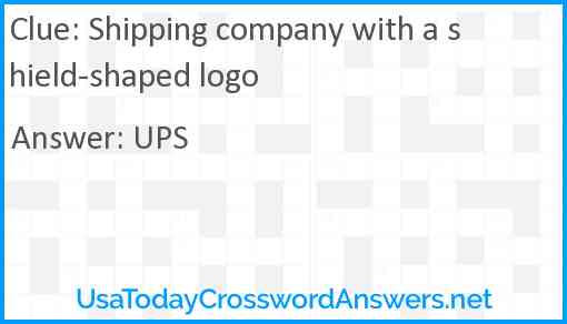 Shipping company with a shield-shaped logo Answer