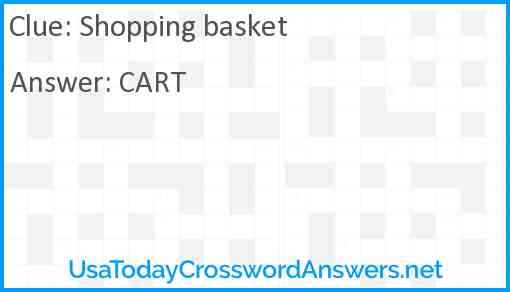 Shopping basket Answer