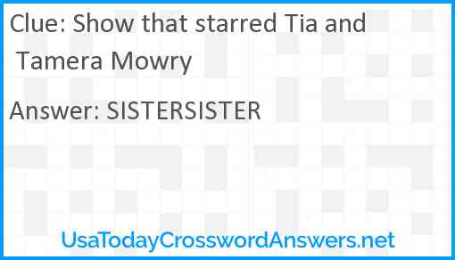 Show that starred Tia and Tamera Mowry Answer