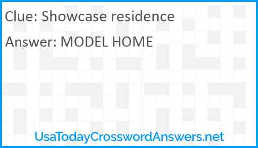 Showcase residence Answer