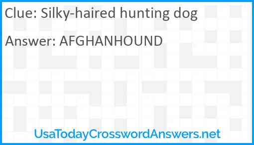 Silky-haired hunting dog Answer