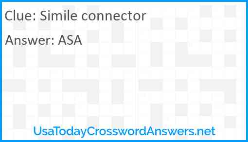 Simile connector Answer