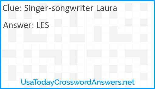 Singer-songwriter Laura Answer