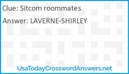 Sitcom roommates Answer